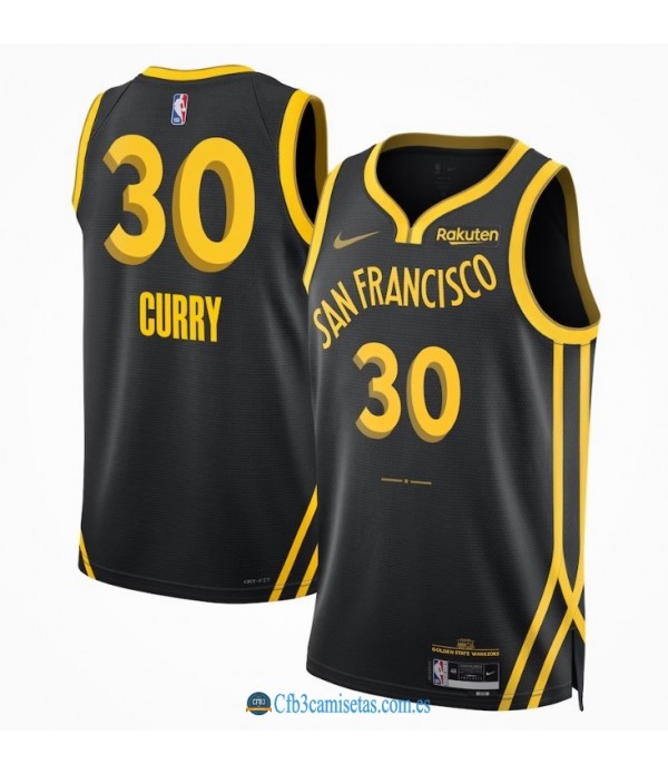 CFB3-Camisetas Stephen curry golden state warriors 2023/24 black - city