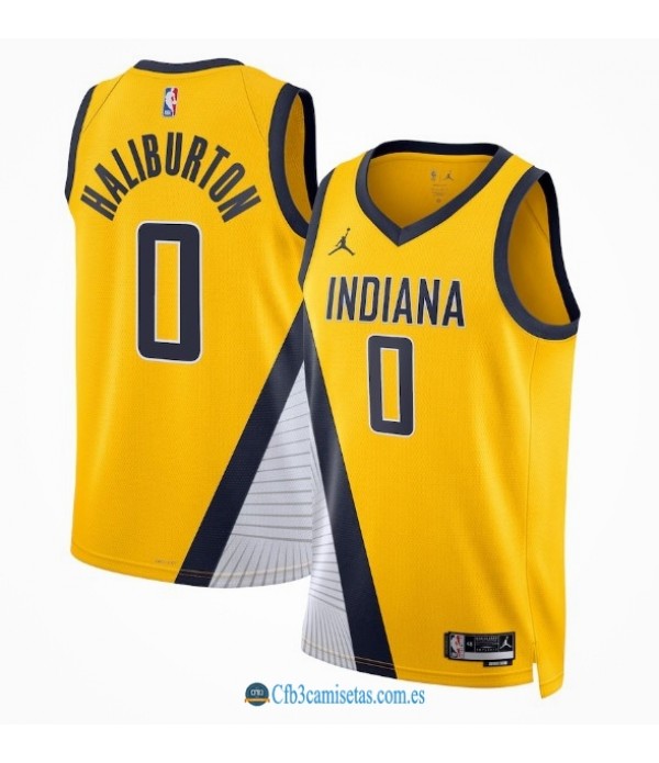 CFB3-Camisetas Tyrese haliburton indiana pacers 2022/23 - statement