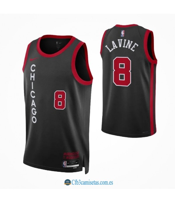 CFB3-Camisetas Zach lavine chicago bulls 2023/24 - city