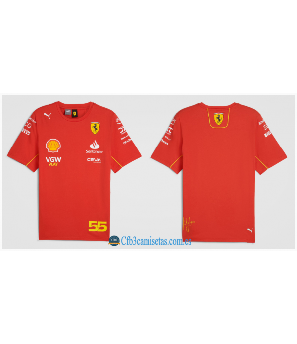 CFB3-Camisetas Camiseta scuderia ferrari 2024 - carlos sainz