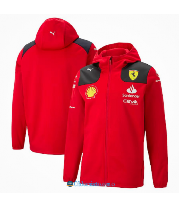 CFB3-Camisetas Chaqueta con capucha scuderia ferrari 2024