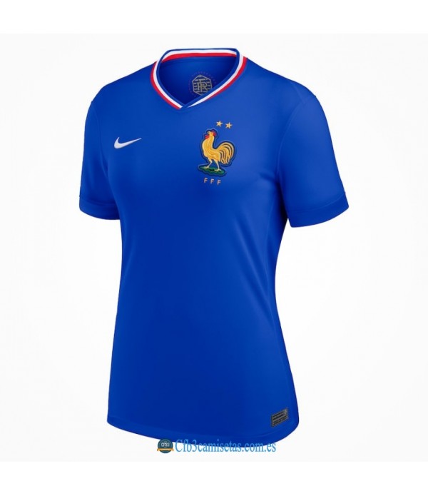 CFB3-Camisetas Francia 1a equipación 2024 - mujer