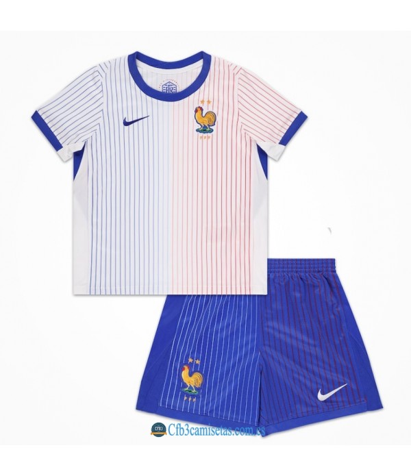 CFB3-Camisetas Francia 2a equipación 2024 - niÑos
