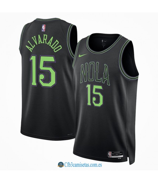 CFB3-Camisetas Jose alvarado new orleans pelicans 2023/24 - city edition