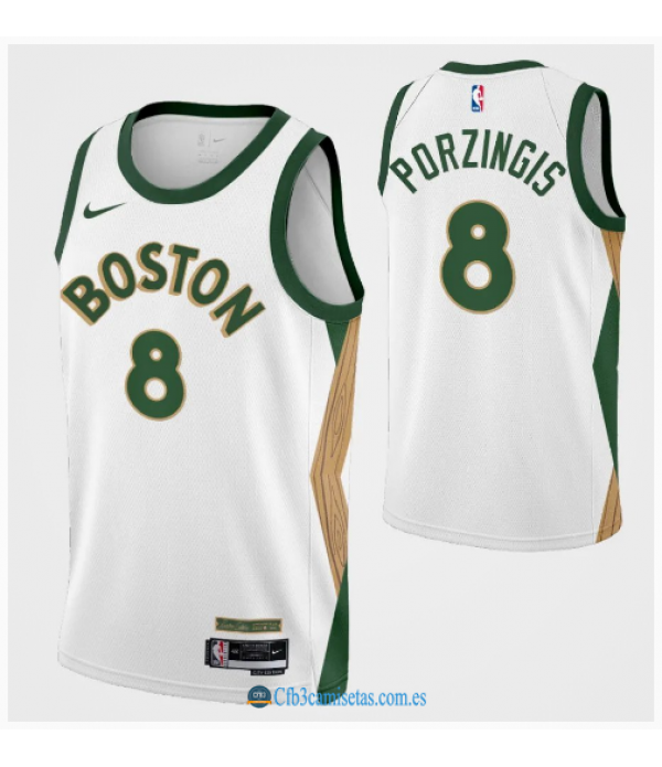 CFB3-Camisetas Kristaps porzingis boston celtics 2023/24 - city edition