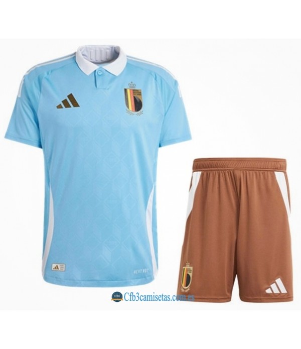 CFB3-Camisetas Belgica 2a equipación 2024 - niÑos
