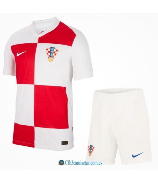 CFB3-Camisetas Croacia 1a equipación 2024 - niÑos