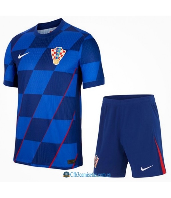 CFB3-Camisetas Croacia 2a equipación 2024 - niÑos
