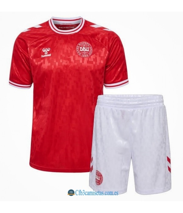 CFB3-Camisetas Dinamarca 1a equipación 2024 - niÑos
