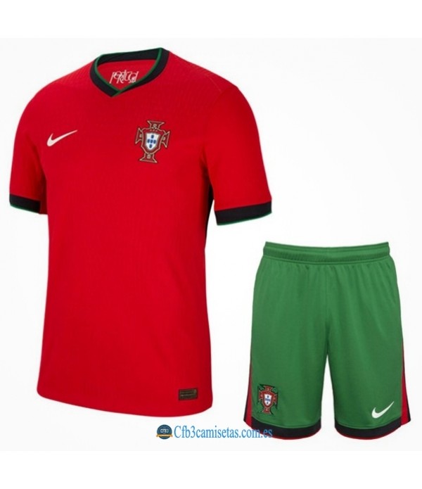 CFB3-Camisetas Portugal 1a equipación 2024 - niÑos