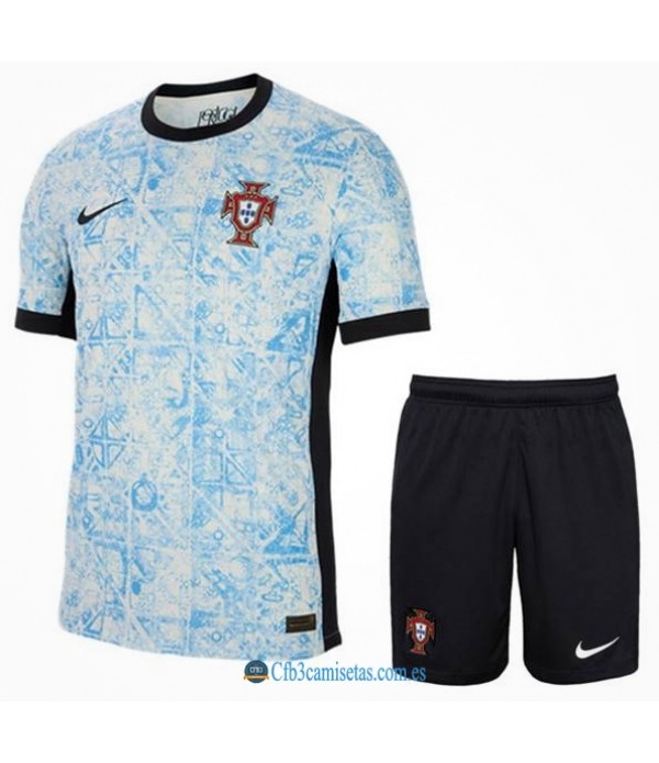 CFB3-Camisetas Portugal 2a equipación 2024 - niÑos