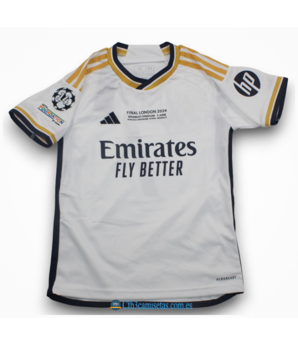 CFB3-Camisetas Real madrid 1a equipación 2023/24 final champions - niÑos