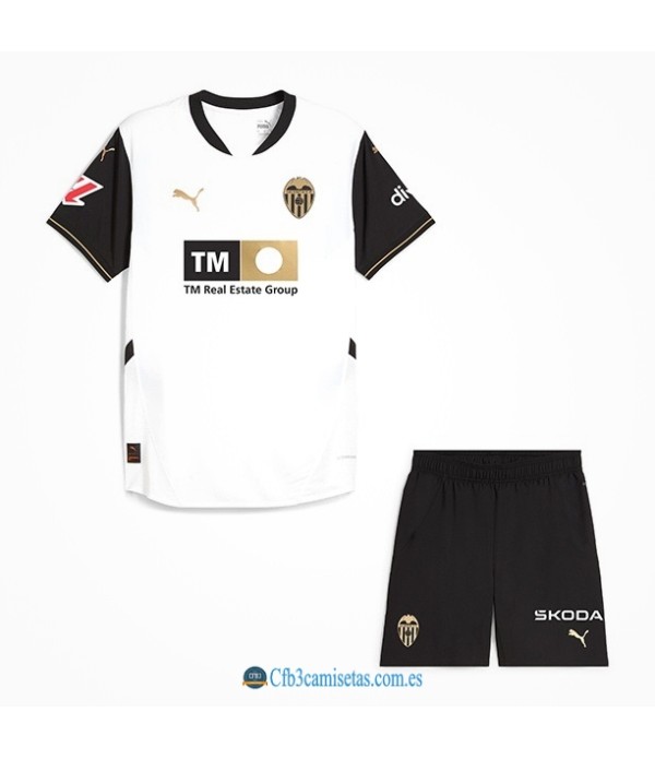 CFB3-Camisetas Valencia 1a equipación 2024/25 - niÑos