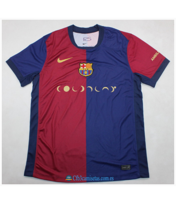 CFB3-Camisetas Fc barcelona 1a equipación 2024/25 coldplay