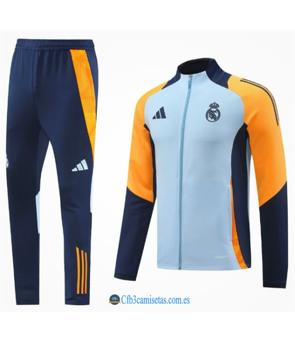 CFB3-Camisetas Chándal real madrid 2024/25 claro