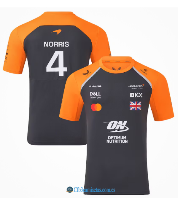 CFB3-Camisetas Camiseta mclaren 2025 black - lando norris