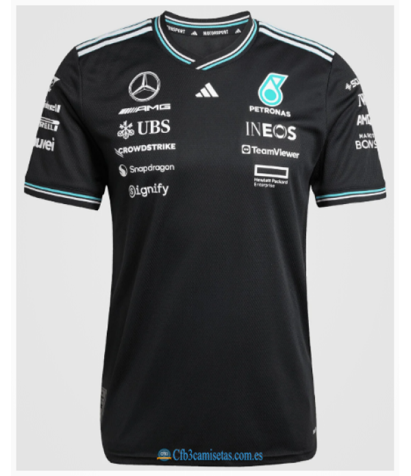CFB3-Camisetas Camiseta mercedes amg 2025 black