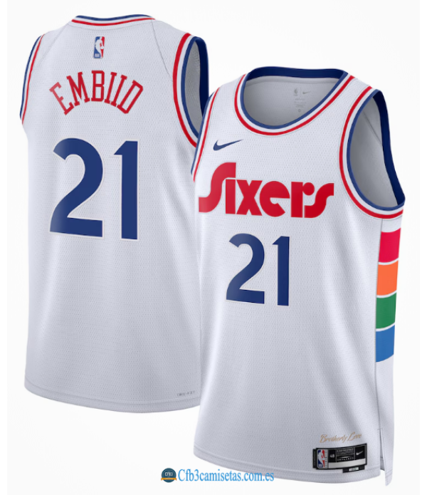 CFB3-Camisetas Joel embiid philadelphia 76ers 2024/25 - city