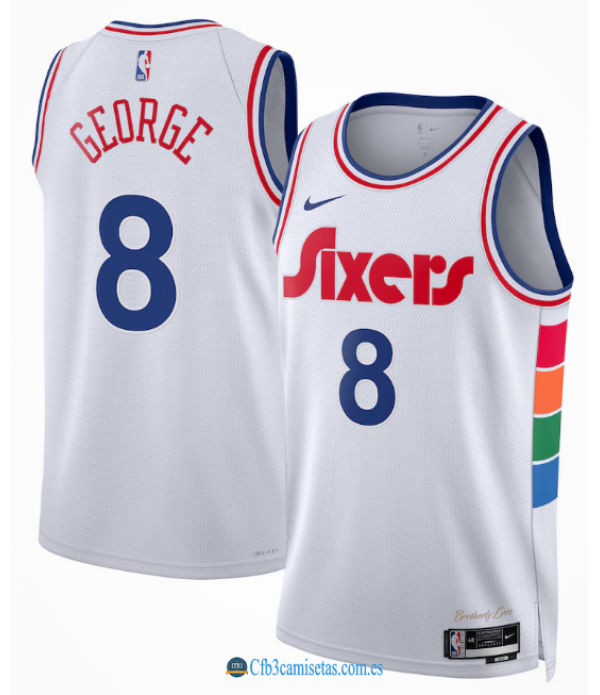 CFB3-Camisetas Paul george philadelphia 76ers 2024/25 - city