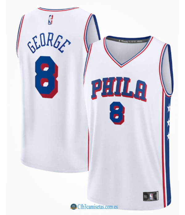 CFB3-Camisetas Paul george philadelphia 76ers - association
