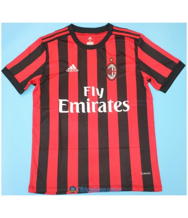 CFB3-Camisetas Ac milan 1a equipación 2017/18