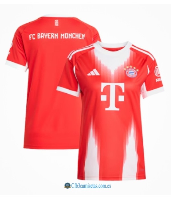 CFB3-Camisetas Bayern munich 1a equipación 2025/26-mujer