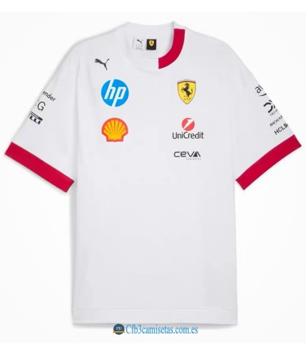 CFB3-Camisetas Camiseta ferrari 2025-white