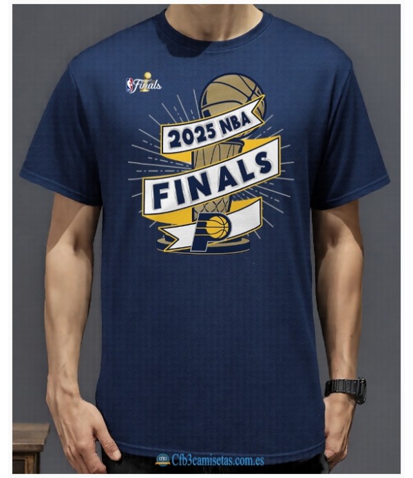 CFB3-Camisetas Camiseta indiana pacers 2025 finals bule