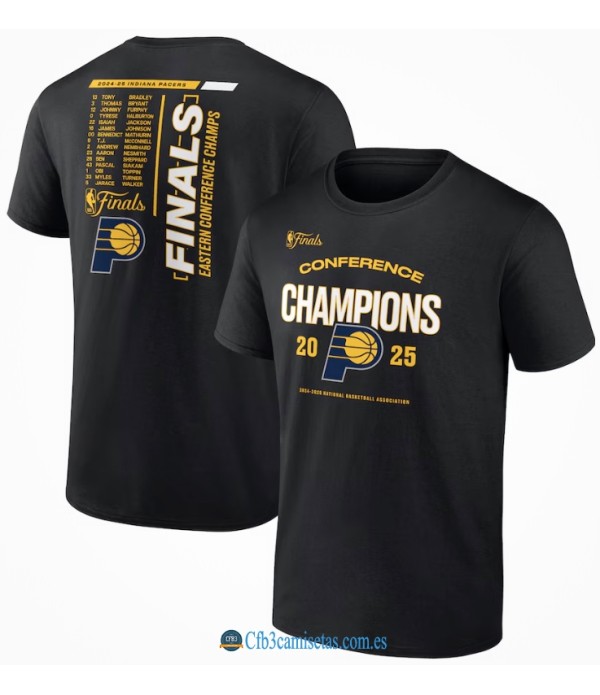 CFB3-Camisetas Camiseta indiana pacers-conference champions