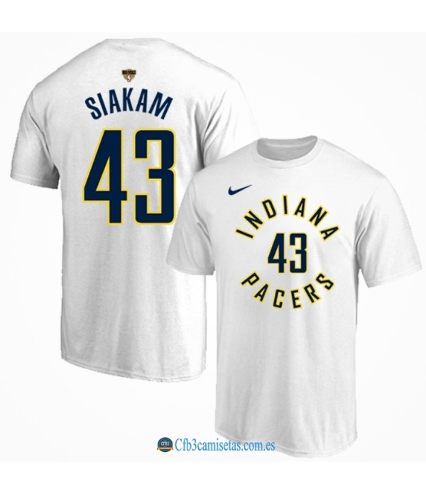 CFB3-Camisetas Camiseta indiana pacers-pascal siakam white