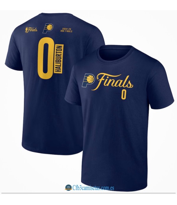CFB3-Camisetas Camiseta indiana pacers tyrese haliburton -finals