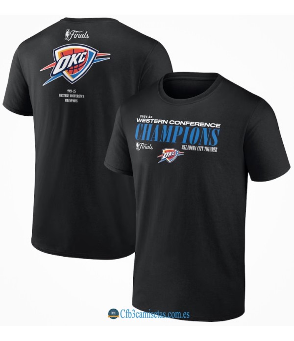CFB3-Camisetas Camiseta oklahoma city thunder conference champions black