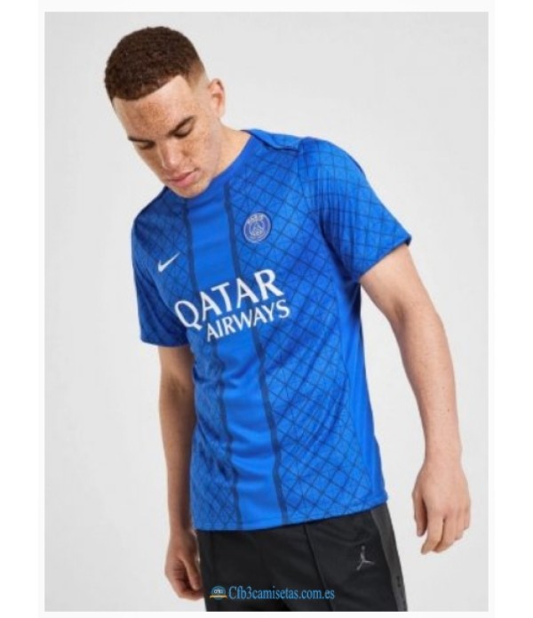 CFB3-Camisetas Camiseta pre-partido psg 2025/26 - authentic
