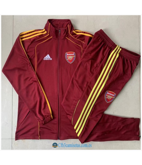 CFB3-Camisetas Chándal arsenal 2025/26-long zipper dark red