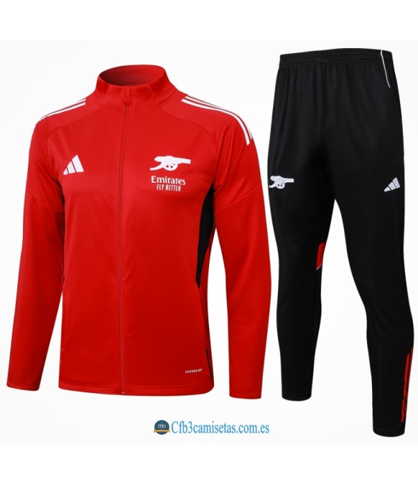 CFB3-Camisetas Chándal arsenal 2025/26-long zipper red