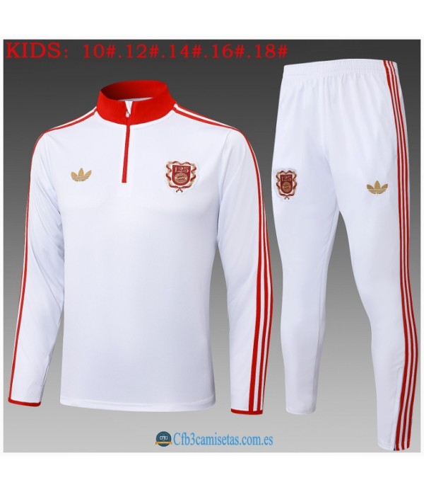 CFB3-Camisetas Chándal bayern munich 125th 2025/26 white half zipper - niÑos