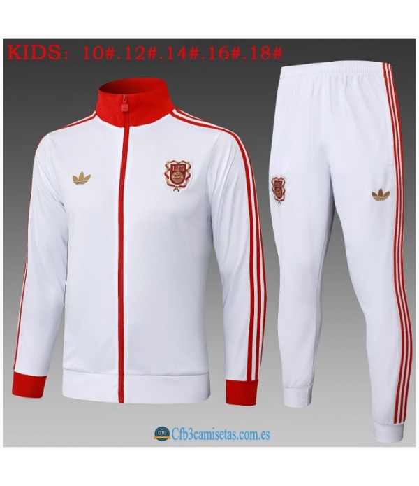 CFB3-Camisetas Chándal bayern munich 125th 2025/26 white long zipper - niÑos