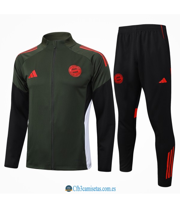 CFB3-Camisetas Chándal bayern munich 2025/26-dark green cremallera larga