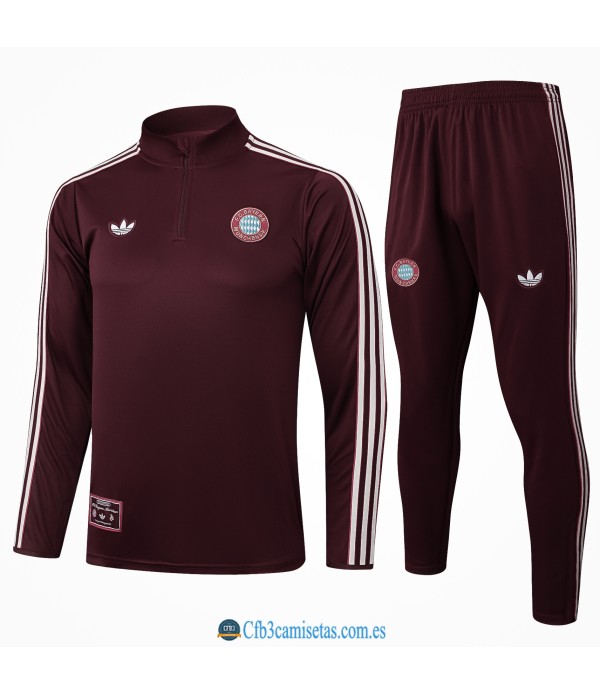 CFB3-Camisetas Chándal bayern munich 2025/26-dark red retro