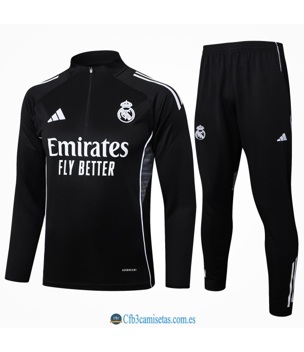 CFB3-Camisetas Chándal real madrid 2025/26-black