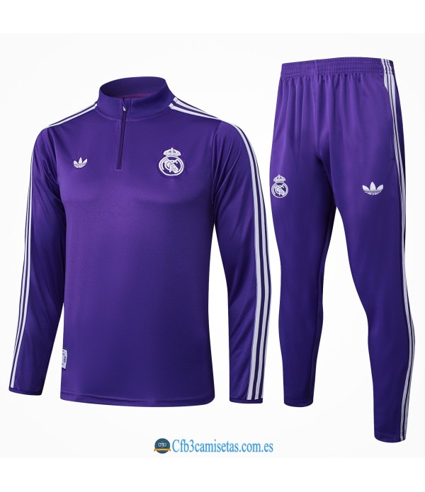 CFB3-Camisetas Chándal real madrid 2025/26-purple retro