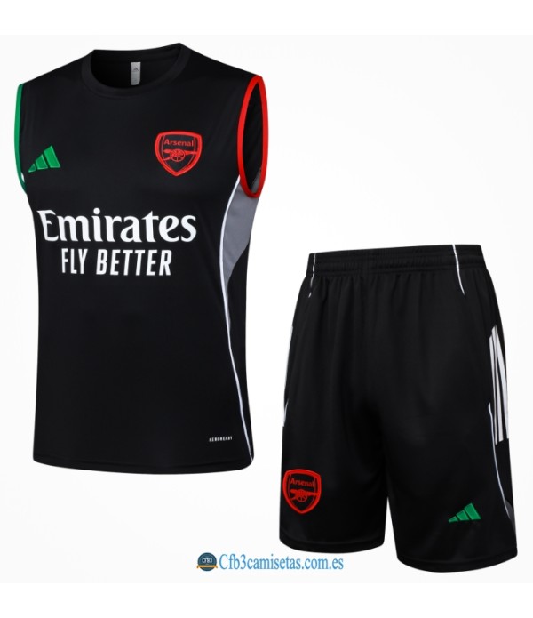 CFB3-Camisetas Chalecobermudas arsenal 25/26-black