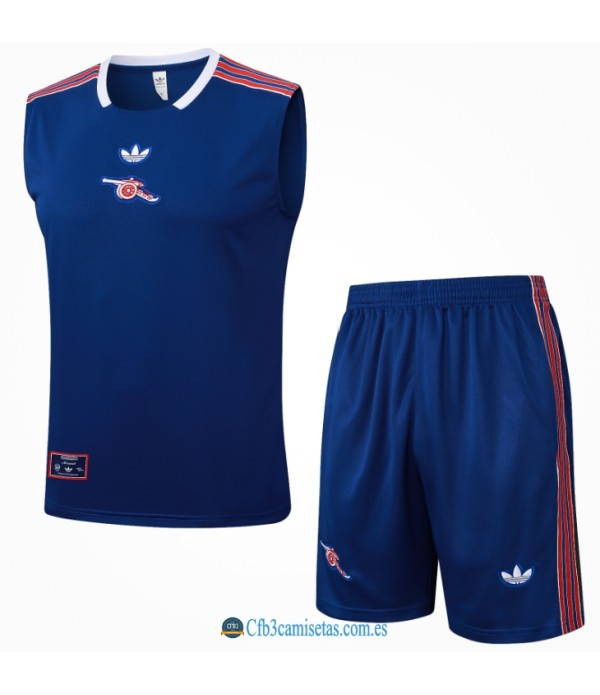 CFB3-Camisetas Chalecobermudas arsenal 25/26-retro azul