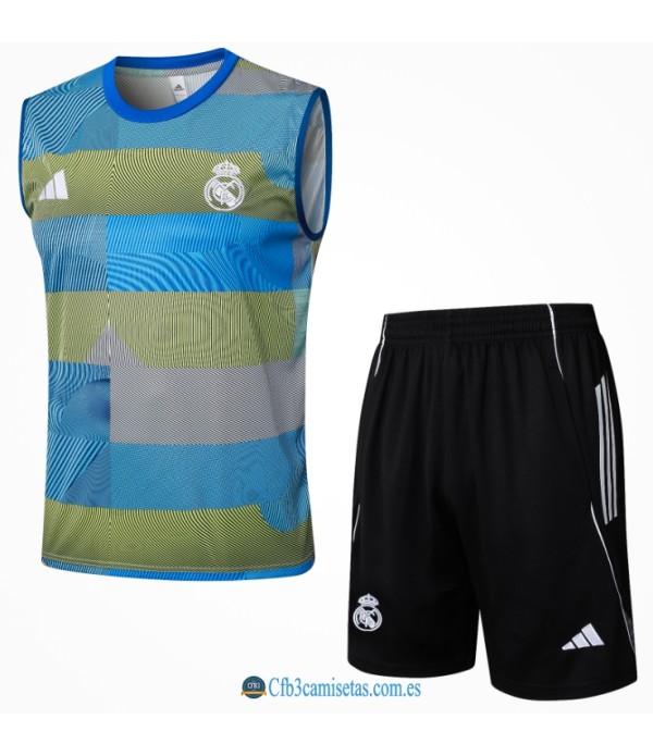 CFB3-Camisetas Chalecobermudas real madrid 25/26-blue