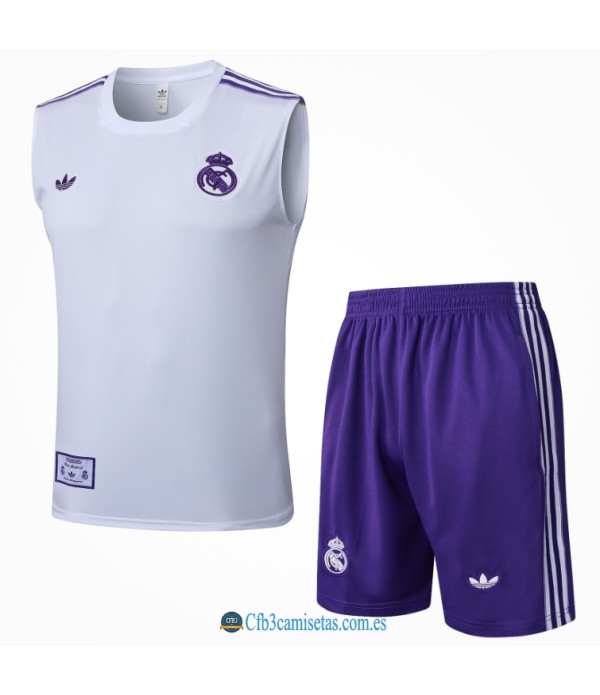 CFB3-Camisetas Chalecobermudas real madrid 25/26-retro white