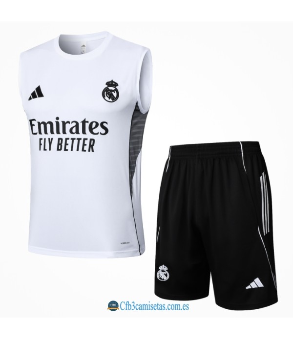 CFB3-Camisetas Chalecobermudas real madrid 25/26-white