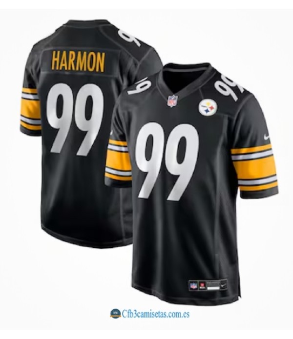 CFB3-Camisetas Derrick harmon pittsburgh steelers nike 2025 nfl jersey - black