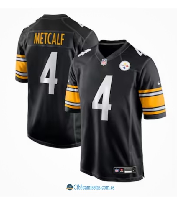 CFB3-Camisetas Dk metcalf pittsburgh steelers - black