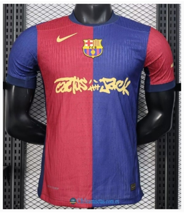 CFB3-Camisetas Fc barcelona 1a equipación 2024/25 travis scott - authentic
