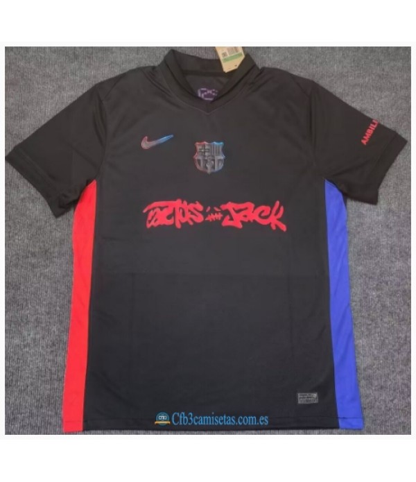 CFB3-Camisetas Fc barcelona 2a equipación 2024/25 travis scott